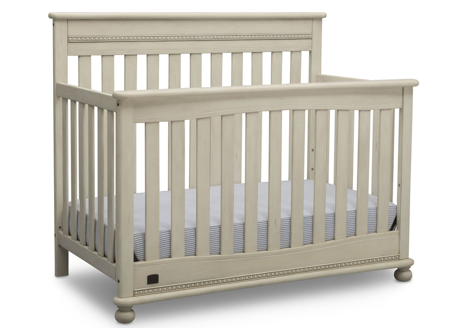 Delta Children Antique White (122) Franklin 4-in-1 Convertible Crib (W337550) Right Facing Silo, a3a 6-Franklin 4-in-1 Convertible Crib