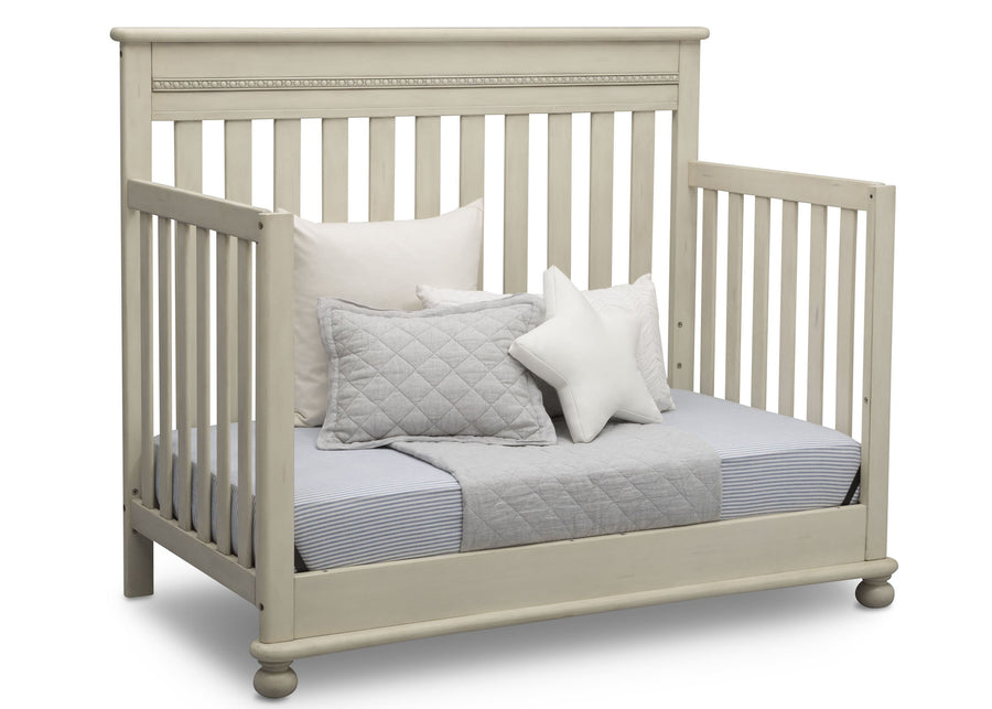 Delta Children Antique White (122) Franklin 4-in-1 Convertible Crib (W337550) Day Bed Conversion, a5a 4-Franklin 4-in-1 Convertible Crib