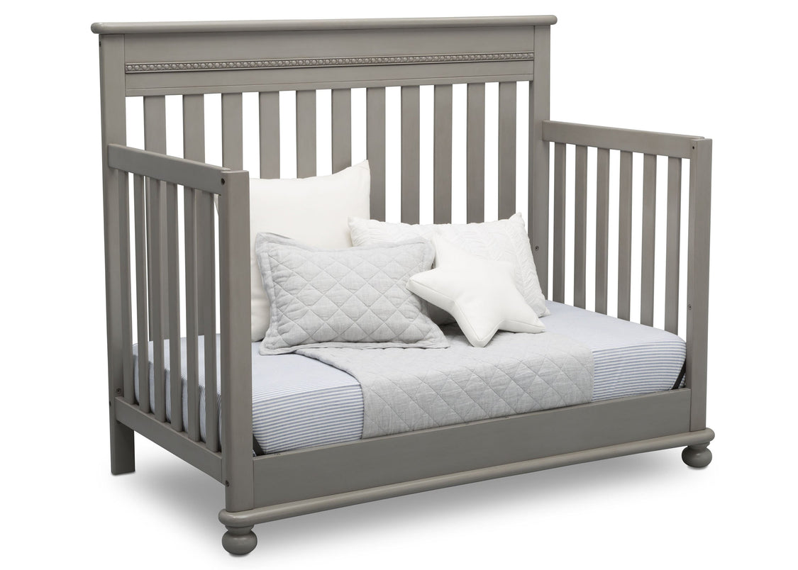 Delta Children Storm (161) Franklin 4-in-1 Convertible Crib (W337650) Day Bed Conversion, b5b