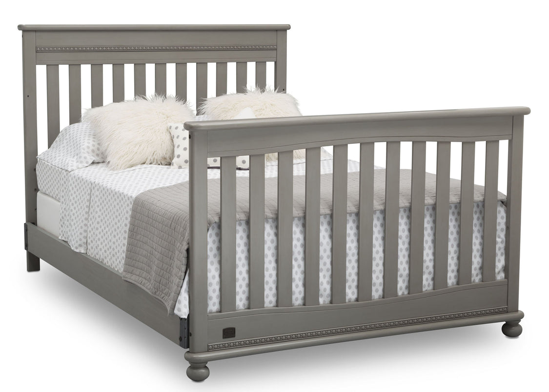 Delta Children Storm (161) Franklin 4-in-1 Convertible Crib (W337650) Full Bed Conversion, b6b