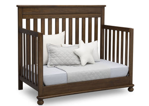 Delta Children Antique Chestnut (2100) Franklin 4-in-1 Convertible Crib (W337650) Day Bed Conversion , c5c 18-Franklin 4-in-1 Convertible Crib