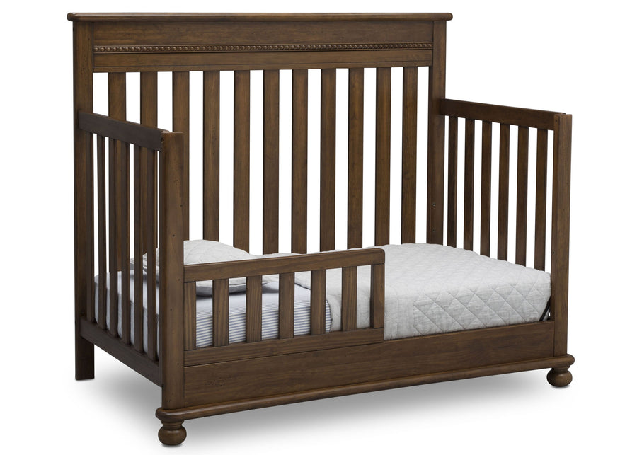 Delta Children Antique Chestnut (2100) Franklin 4-in-1 Convertible Crib (W337650) Toddler Bed Conversion, c4c 15-Franklin 4-in-1 Convertible Crib