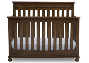 Delta Children Antique Chestnut (2100) Franklin 4-in-1 Convertible Crib (W337650) Front Facing Silo, c2c 16-Franklin 4-in-1 Convertible Crib