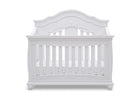 Simmons Kids Bianca White (130) Fairytale 5-in-1 Convertible Crib with Conversion Rails, Front Crib Silo View 3-Fairytale 5-in-1 Convertible Crib with Conversion Rails