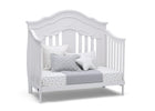 Simmons Kids Bianca White (130) Fairytale 5-in-1 Convertible Crib with Conversion Rails, Right Day Bed Silo View 5-Fairytale 5-in-1 Convertible Crib with Conversion Rails