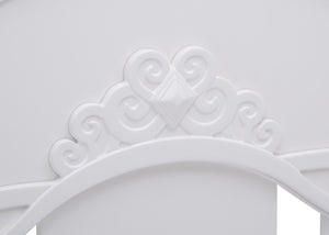 Simmons Kids Bianca White (130) Fairytale 5-in-1 Convertible Crib with Conversion Rails, Detail View 1 10-Fairytale 5-in-1 Convertible Crib with Conversion Rails