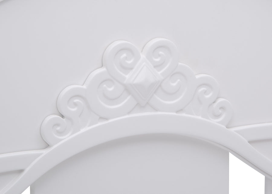 Simmons Kids Bianca White (130) Fairytale 5-in-1 Convertible Crib with Conversion Rails, Detail View 1 10-Fairytale 5-in-1 Convertible Crib with Conversion Rails