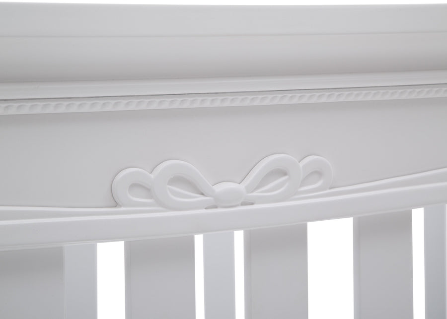 Simmons Kids Bianca White (130) Fairytale 5-in-1 Convertible Crib with Conversion Rails, Detail View 2 11-Fairytale 5-in-1 Convertible Crib with Conversion Rails