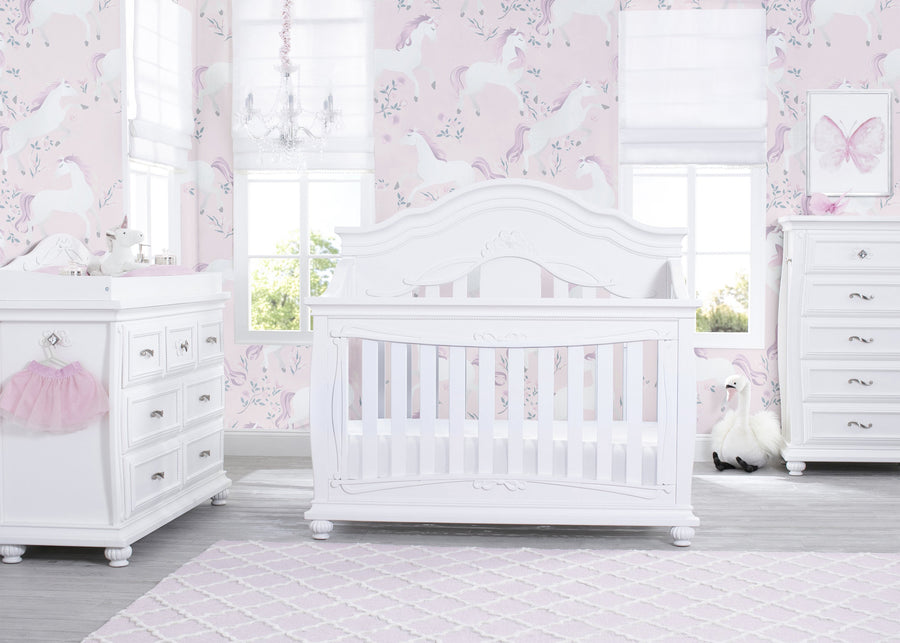 Simmons Kids Bianca White (130) Fairytale 5 Drawer Chest 7-Fairytale 5 Drawer Chest