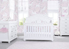 Simmons Kids Fairytale 5-in-1 Convertible Crib with Conversion Rails Bianca White (130), Room View 2-Fairytale 5-in-1 Convertible Crib with Conversion Rails