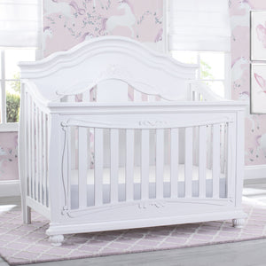 Simmons Kids Fairytale 5-in-1 Convertible Crib with Conversion Rails Bianca White (130) 0-Fairytale 5-in-1 Convertible Crib with Conversion Rails