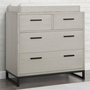 Foundry 4 Drawer Dresser with Changing Top 16-Foundry 4 Drawer Dresser with Changing Top