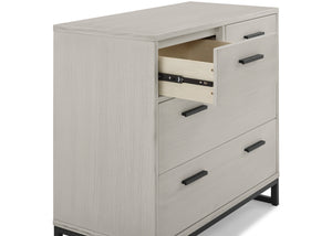 Rustic Mist with Matte Black (1395)Rustic Mist with Matte Black (1395) 6-Foundry 4 Drawer Dresser with Changing Top