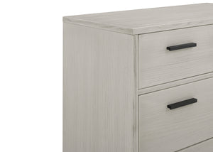 Rustic Mist with Matte Black (1395) 7-Foundry 4 Drawer Dresser with Changing Top