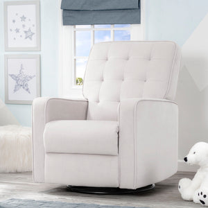 Delta Children Linen (150) Graham Nursery Glider Swivel Recliner 27-Graham Nursery Glider Swivel Recliner Featuring LiveSmart Fabric by Culp