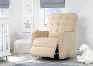 Delta Children Sisal (727) Graham Nursery Glider Swivel Recliner, Room Reclined View 16-Graham Nursery Glider Swivel Recliner Featuring LiveSmart Fabric by Culp