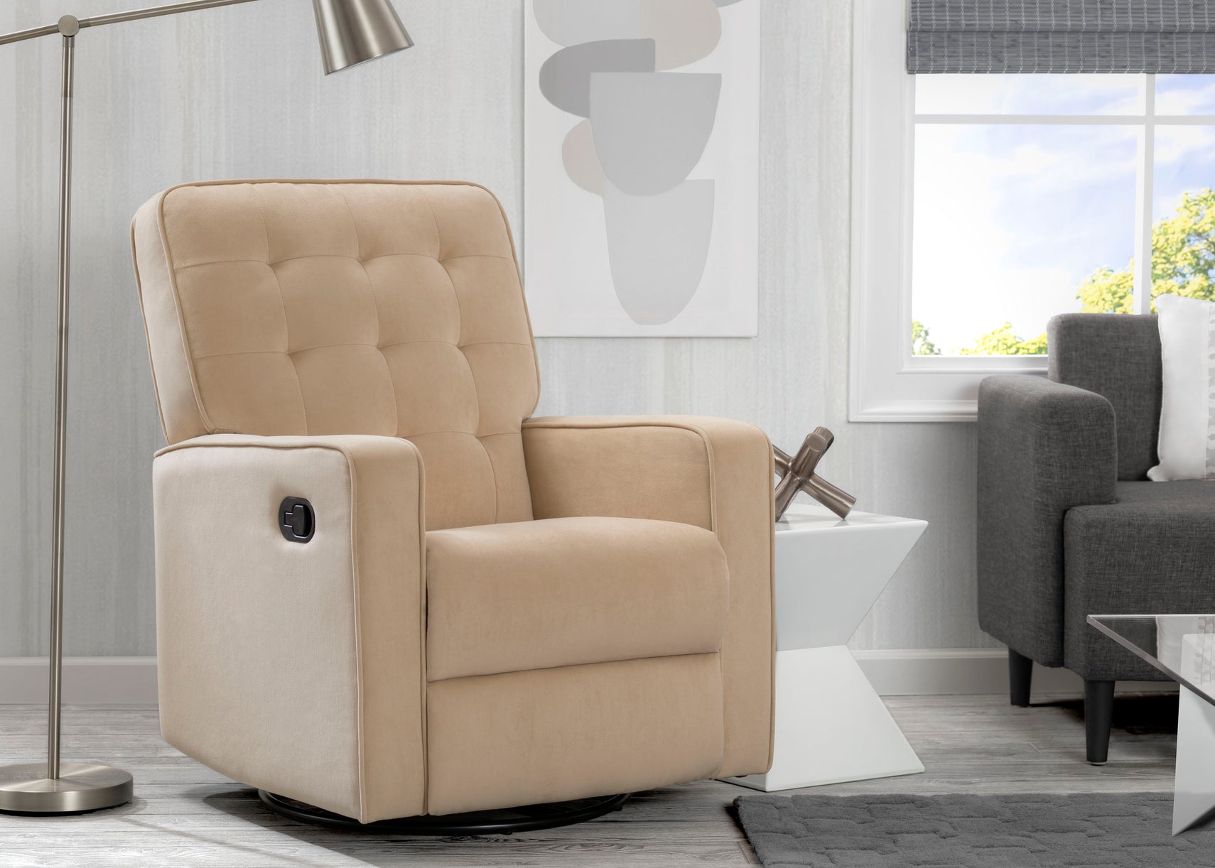 Delta Home Sisal (727) Grant Glider Swivel Recliner, Home View