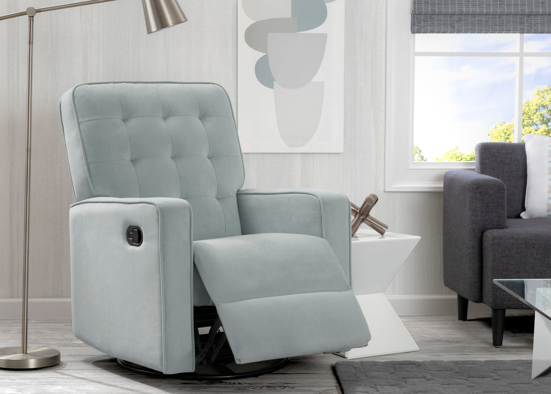 Delta Home Mist (934) Grant Glider Swivel Recliner, Room Reclined View