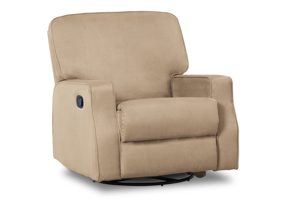 Delta Children Beige (276) Carson Nursery Recliner Swivel Glider Chair (W3520210C), Silo Side, a2a 1-Carson Nursery Recliner Swivel Glider Chair