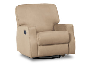 Delta Children Beige (276) Charlie Nursery Recliner Swivel Glider Chair (W2520210C), Silo Side, a2a 0-Charlie Nursery Recliner Swivel Glider Chair