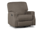 Delta Children Graphite with Dove Welt (944) Carson Nursery Recliner Swivel Glider Chair (W3520210C), Silo Side, c2c 7-Carson Nursery Recliner Swivel Glider Chair