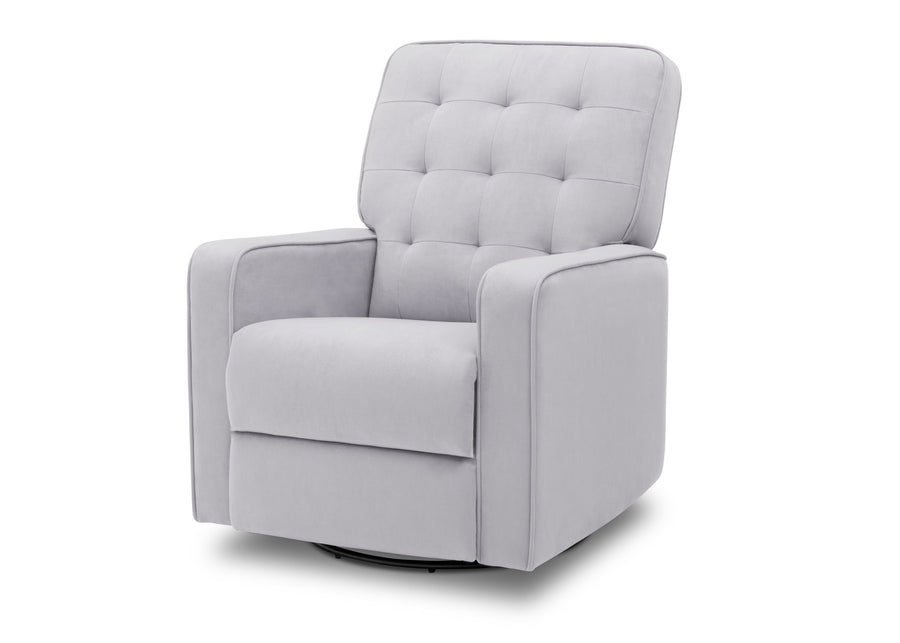 Delta Children Linen (150) Garrison Nursery Glider Swivel Recliner, Left Silo View 6-Garrison Nursery Glider Swivel Recliner Featuring LiveSmart Fabric by Culp