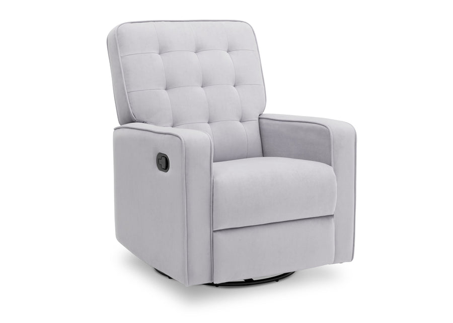 Delta Children Linen (150) Garrison Nursery Glider Swivel Recliner, Right Silo View 4-Garrison Nursery Glider Swivel Recliner Featuring LiveSmart Fabric by Culp