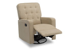 Delta Children Sisal (727) Garrison Nursery Glider Swivel Recliner, Right Reclined Silo View 12-Garrison Nursery Glider Swivel Recliner Featuring LiveSmart Fabric by Culp