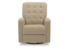 Delta Children Sisal (727) Graham Nursery Glider Swivel Recliner, Front Silo View 15-Graham Nursery Glider Swivel Recliner Featuring LiveSmart Fabric by Culp