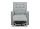 Delta Children Mist (934) Garrison Nursery Glider Swivel Recliner, Front Reclined Silo View 17-Garrison Nursery Glider Swivel Recliner Featuring LiveSmart Fabric by Culp