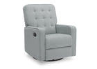 Delta Children Mist (934) Graham Nursery Glider Swivel Recliner, Right Silo View 18-Graham Nursery Glider Swivel Recliner Featuring LiveSmart Fabric by Culp