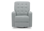 Delta Children Mist (934) Garrison Nursery Glider Swivel Recliner, Front Silo View 16-Garrison Nursery Glider Swivel Recliner Featuring LiveSmart Fabric by Culp
