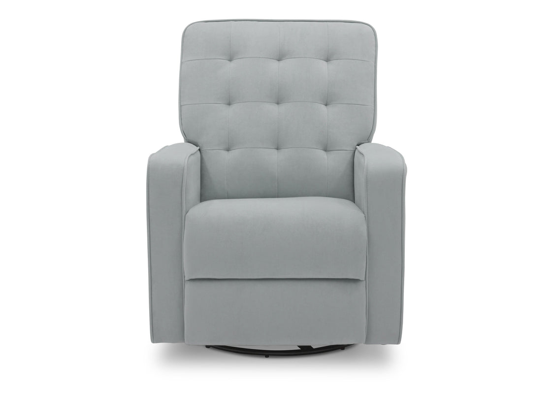 Delta Children Mist (934) Graham Nursery Glider Swivel Recliner, Front Silo View