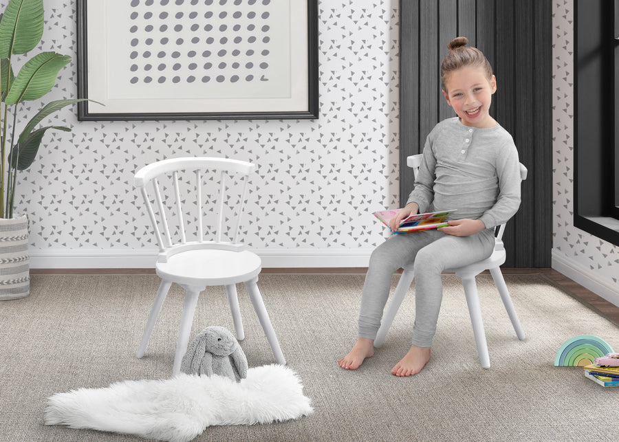 Bianca White (130) 1-Windsor 2-Piece Chair Set