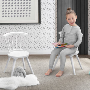 Bianca White (130) 17-Windsor 2-Piece Chair Set
