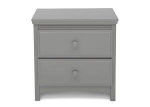 Delta Children Grey (026) Emerson Nightstand, Front Silo View 3