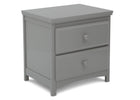 Delta Children Grey (026) Emerson Nightstand, Right Silo View 3-Emerson Nightstand