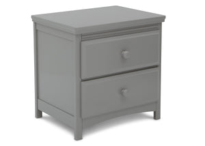 Delta Children Grey (026) Emerson Nightstand, Right Silo View 4