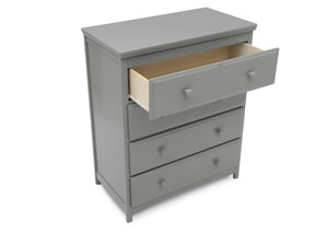 Delta Children Grey (026) Emerson 4 Drawer Chest, Open Drawer View 5