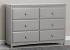 Grey (026) 1-Emerson 6 Drawer Dresser