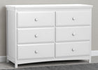 Bianca White (130) 6-Emerson 6 Drawer Dresser