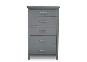 Simmons Kids Charcoal Grey (029) Avery 5 Drawer Chest, Front Silo View 3-Avery 5 Drawer Chest