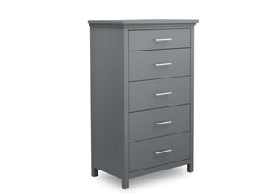 Simmons Kids Charcoal Grey (029) Avery 5 Drawer Chest, Right Silo View 4-Avery 5 Drawer Chest