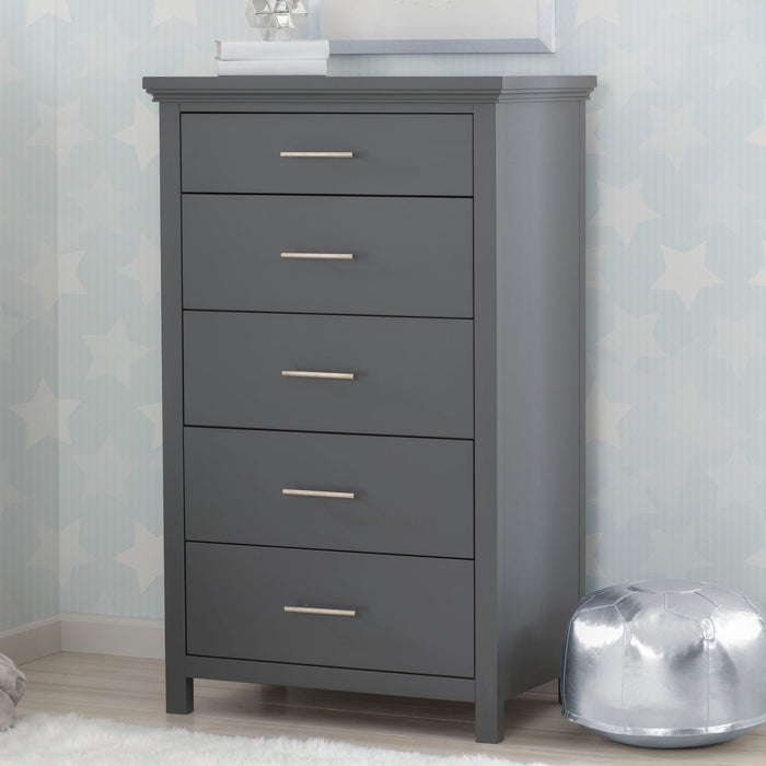 Charcoal Grey (029) 2-Avery 5 Drawer Chest