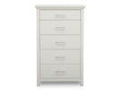 Simmons Kids Bianca White (130) Avery 5 Drawer Chest, Front Silo View 8-Avery 5 Drawer Chest