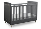 Charcoal Grey (1323) 3-Avery 3-in-1 Convertible Crib