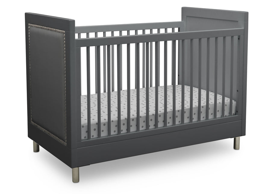 Charcoal Grey (1323) 3-Avery 3-in-1 Convertible Crib