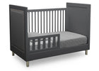 Charcoal Grey (1323) 4-Avery 3-in-1 Convertible Crib