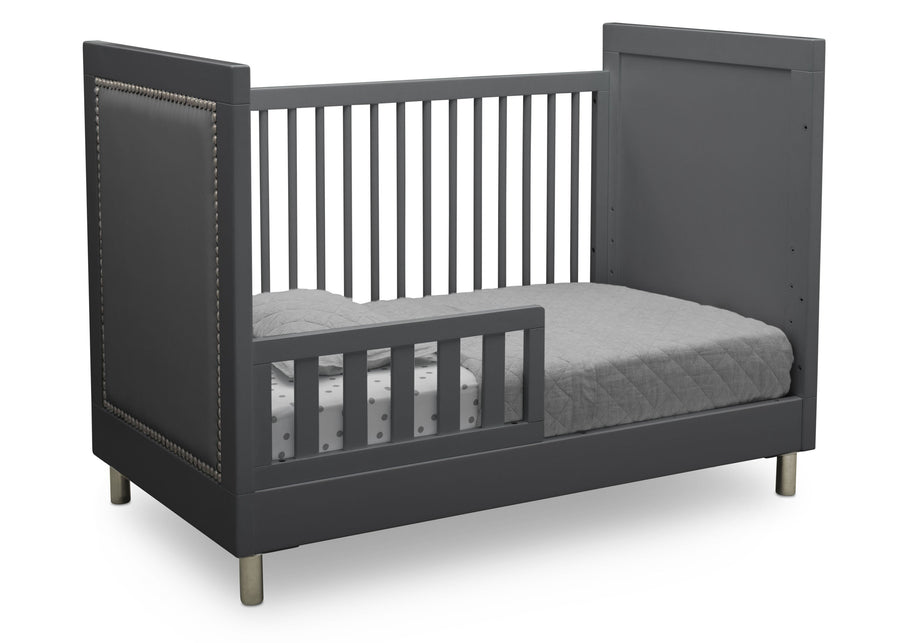 Charcoal Grey (1323) 4-Avery 3-in-1 Convertible Crib