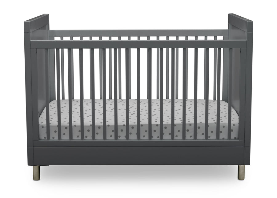 Charcoal Grey (1323) 6-Avery 3-in-1 Convertible Crib